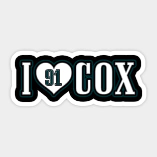 I Heart Cox Sticker